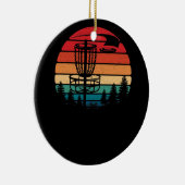Retro  schijf Golf Frolf Flying Disk Sport Keramisch Ornament (Rechts)