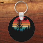 Retro  schijf Golf Frolf Flying Disk Sport Sleutelhanger (Voorkant)