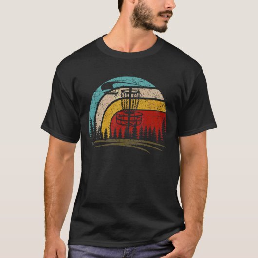 Retro schijf Golf Frolf Flying Disk Sport T-shirt (Voorkant)