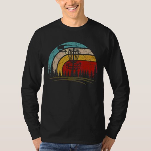 Retro  schijf Golf Frolf Flying Disk Sport T-shirt (Voorkant)