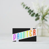 retro schilder visitekaartje (Staand voorkant)