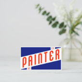 retro schilder visitekaartje (Staand voorkant)