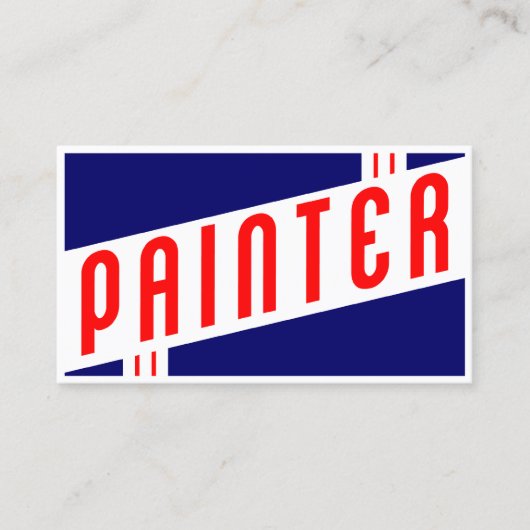 retro schilder visitekaartje (Voorkant)