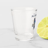 Retro Schilderachtig Delaware Silhouette gepersona Shot Glas (Links)