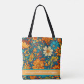 Retro Schilderen Afstuderen Cadeaus voor Kleindoch Tote Bag (Achterkant)