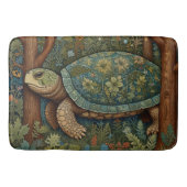  retro schildpad Boheemse Boho Woodland Badmat (Voorkant)