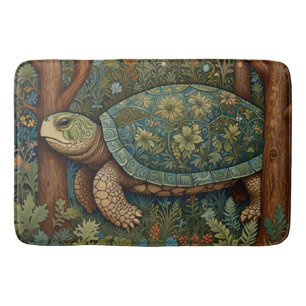  retro schildpad Boheemse Boho Woodland Badmat