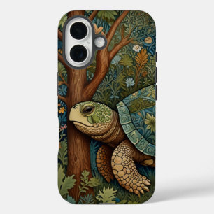 retro schildpad Boheemse Boho Woodland iPhone 16 Hoesje