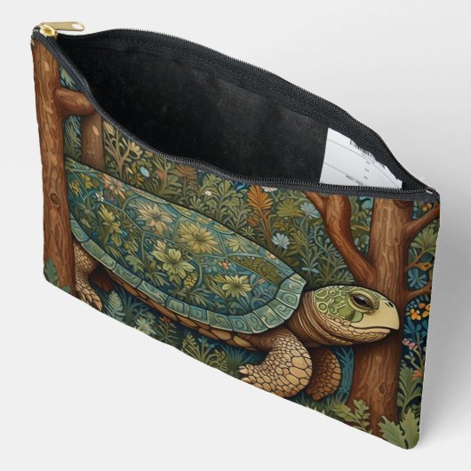  retro schildpad Boheemse Boho Woodland Etui (Open)