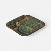  retro schildpad Boheemse Boho Woodland Papieren Bordje (Gebogen)