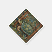  retro schildpad Boheemse Boho Woodland Servet (Hoek)