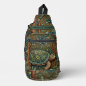  retro schildpad Boheemse Boho Woodland Sling Bag (Voorkant)