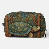  retro schildpad Boheemse Boho Woodland Toilettasje (Voorkant)