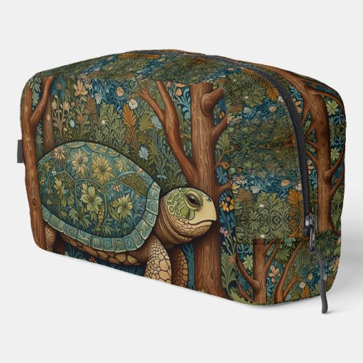  retro schildpad Boheemse Boho Woodland Toilettasje (Rechterhoek)