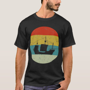 Retro schip t-shirt