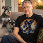 Retro Schnauzer Pap T-shirt