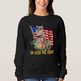 Retro Schnauzer Us Flag In God We Trust July 4th U Trui