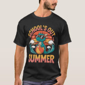 Retro scholen uit voor zomerleraar Dragon en BA T-shirt (Voorkant)