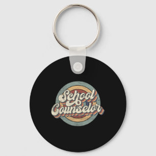 Retro School Counselor CK naar School Teacher Squa Sleutelhanger