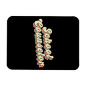 Retro School Counselor Counseling Leraar Magneet (Horizontaal)