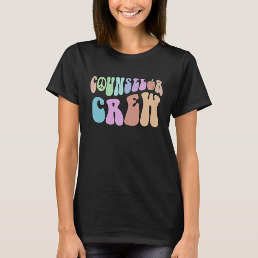Retro School COUNSELOR CREW College Guidance Couns T-shirt (Voorkant)