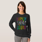 Retro School Lunch Hero Squad Cafeteria Workers T-shirt (Voorkant volledig)