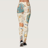Retro School Morning Chaos Leggings (Achterkant)