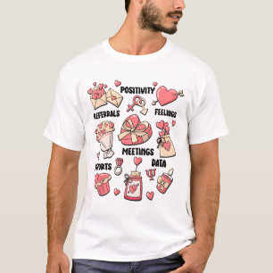 Retro School Psycholoog Valentijn Geestelijke Gezo T-shirt