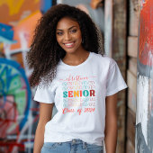 Retro School Senior Afstuderen T-shirt