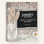 Retro schoolbord, Metselaars pot en Madeliefje Notitieboek (Voorkant)