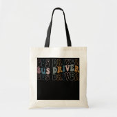 Retro -schoolbus - Funny Bus Tote Bag (Voorkant)