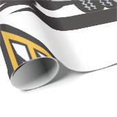 Retro schoolbus  geel cadeaupapier (Rol Hoek)