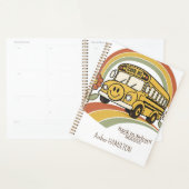 Retro schoolbus persoonlijke leraar planner (Display)