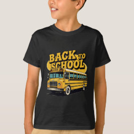 Retro schoolbus terug naar school Kinder Shirt