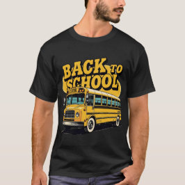 Retro schoolbus terug naar school Kinder T-shirt