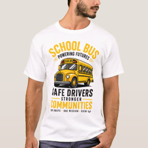 Retro Schoolbuschauffeur 'Toekomst Maken' T-shirt