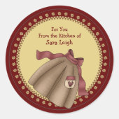 Retro Schort Kitchen Sticker (Voorkant)