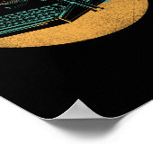 Retro-schrijfmachine Shirt  schrijver Poster (Hoek)