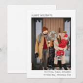 Retro Schrijfmachine Tekst Aangepaste Foto Persoon Feestdagenkaart (Voorkant / Achterkant)