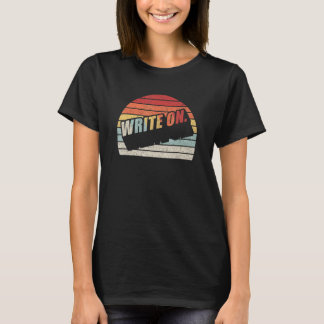 retro schrijven op schrijven voor schrijver 1 t-shirt