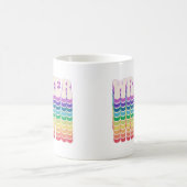 Retro Schrijver Rainbow Koffiemok (Center)