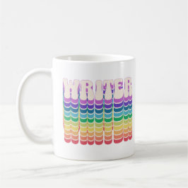 Retro Schrijver Rainbow Koffiemok