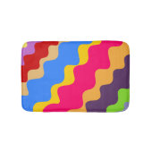 retro schuin golvend patroon badmat (Voorkant)