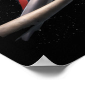 Retro Sci-Fi Fantasy Ruimte Astronauten Kunst Poster (Hoek)