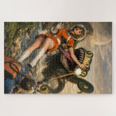 Retro Sci-Fi Fantasy Space Monster Art Legpuzzel (Horizontaal)