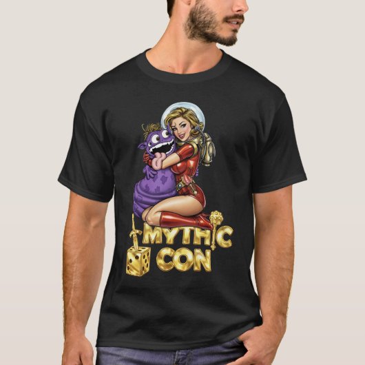 Retro Sci-Fi Meisje T-Shirt (Voorkant)