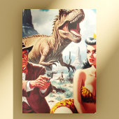 Retro Sci-Fi Pin Up Briefkaart