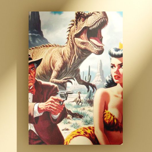 Retro Sci-Fi Pin Up Briefkaart