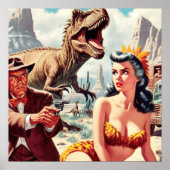 Retro Sci-Fi Pin Up Poster (Voorkant)