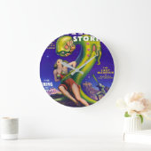 RETRO Sci Fi PULP ILLUSTRATION UIT 1940 Grote Klok (Huis)